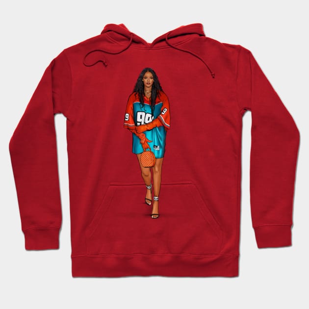 Rihanna Hoodie by PrintPrayLove